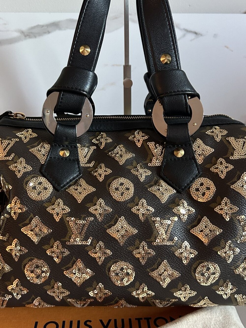 Limited-edition Louis Vuitton Monogram Sequins Eclipse Speedy 28